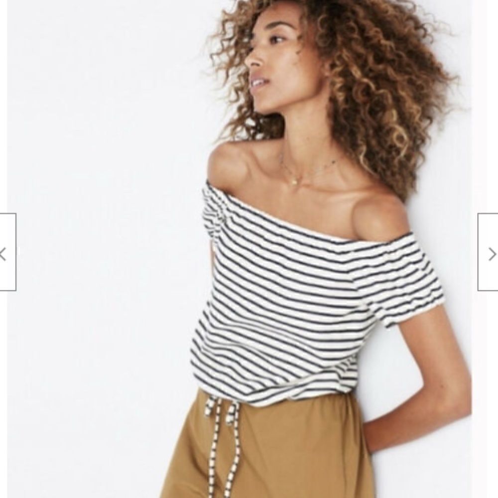 MADEWELL Melody Off the Shoulder Top Size XXL